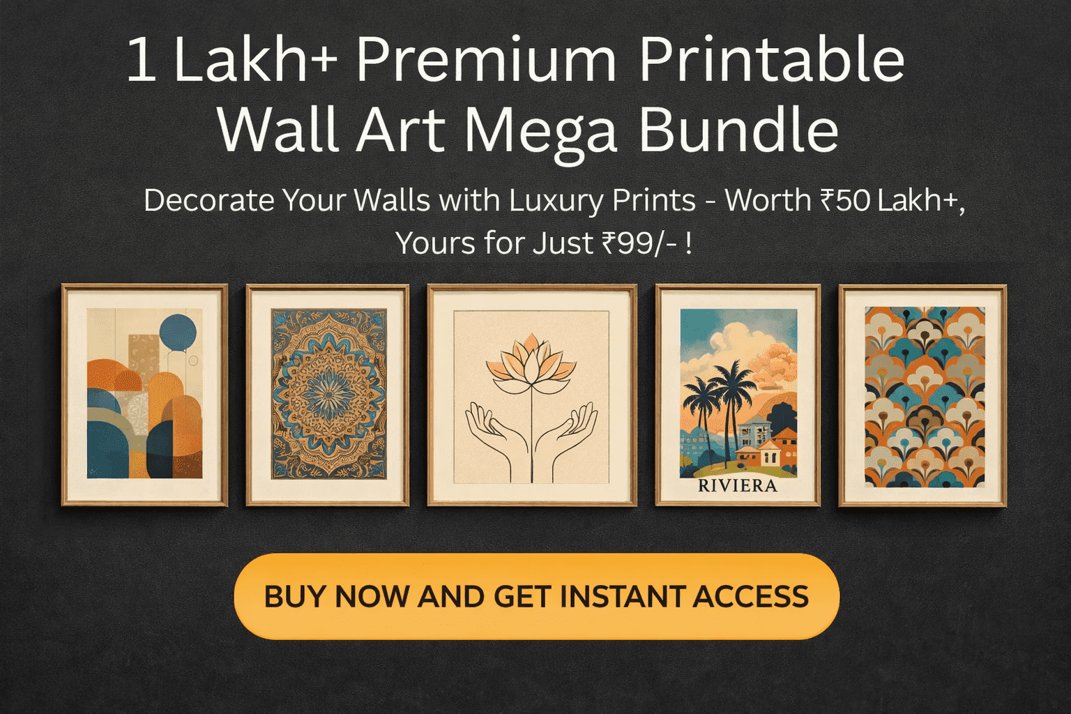 Home 1 lakh+ premium printable wall art mega bundle
